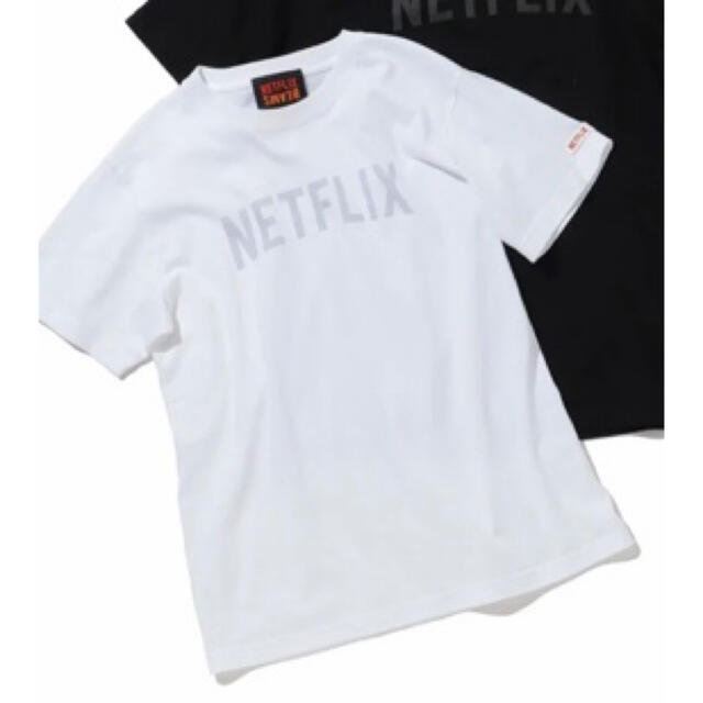 BEAMS(ビームス)のNetflix × BEAMS / Logo 半袖Tシャツ ホワイト 白 L メンズのトップス(Tシャツ/カットソー(半袖/袖なし))の商品写真