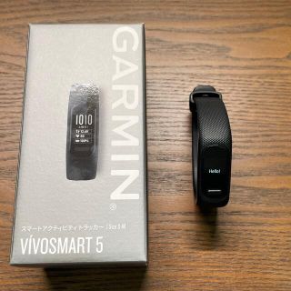 ガーミン(GARMIN)の【美品】vivosmart 5 ガーミン Black S/M (トレーニング用品)