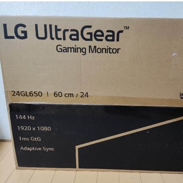 LG Electronics(エルジーエレクトロニクス)のLG ゲーミングモニター UltraGear 24GL650-B 24インチ スマホ/家電/カメラのPC/タブレット(ディスプレイ)の商品写真