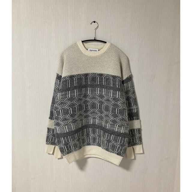 ENFOLD(エンフォルド)のnagonstans  ナゴンスタンス Jacquard pullover レディースのトップス(ニット/セーター)の商品写真