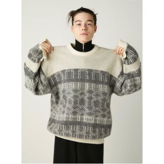 エンフォルド(ENFOLD)のnagonstans  ナゴンスタンス Jacquard pullover(ニット/セーター)