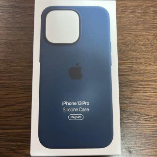 アップル(Apple)のAPPLE純正iPhone13 Pro シリコーンケース/アビスブルー 中古(iPhoneケース)