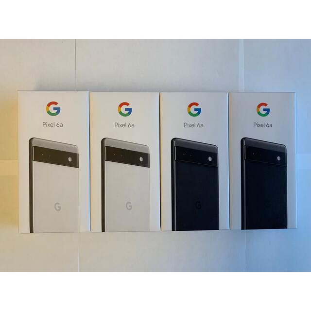 超人気高品質 【新品未使用品】Google pixel6a 4台(白2黒2