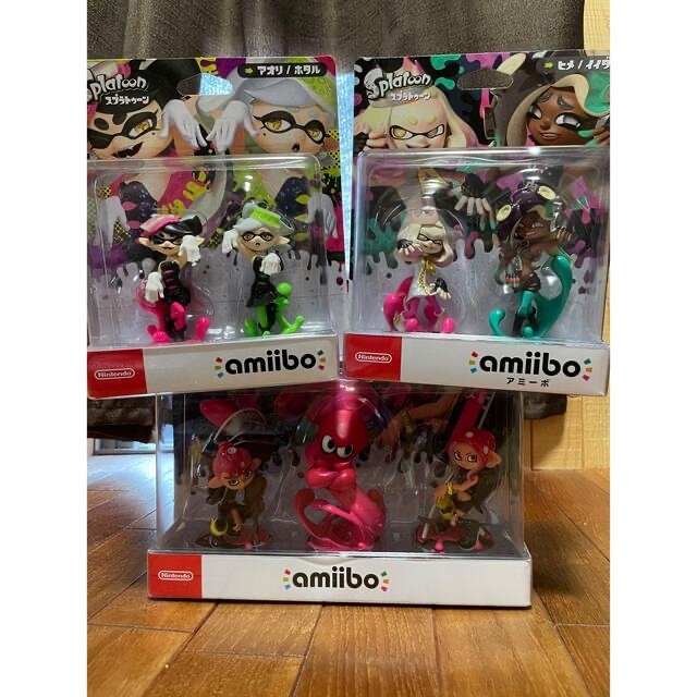 Nintendo Switch(ニンテンドースイッチ)のamiibo ヒメ　イイダ　アオリ　ホタル　タコボーイ　タコ　タコガール　セット エンタメ/ホビーのフィギュア(ゲームキャラクター)の商品写真