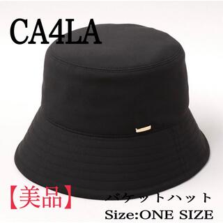 カシラ(CA4LA)の【美品】CA4LA バケットハット BLACK(ハット)