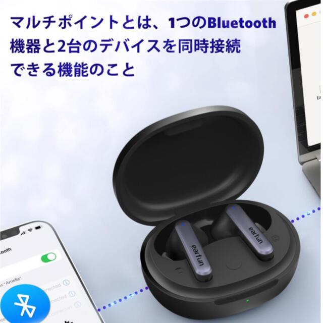 earfun Air S 2022summer金賞受賞　イヤホン スマホ/家電/カメラのオーディオ機器(ヘッドフォン/イヤフォン)の商品写真