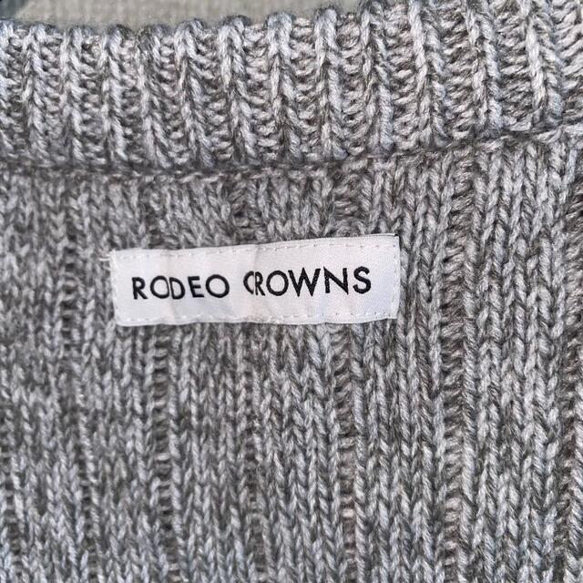 RODEO CROWNS(ロデオクラウンズ)の新品　RODEO CROWNSアメリカ国旗グレーニット FREE レディースのトップス(ニット/セーター)の商品写真