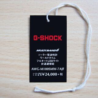 G-SHOCK - 【送料無料】タグ マリンホワイト AWG-M100SMW-7AJF