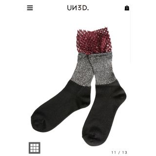 トーガ(TOGA)の【UN3D. 】FAKUI BIG MESH GLITTER SOCKS(ソックス)