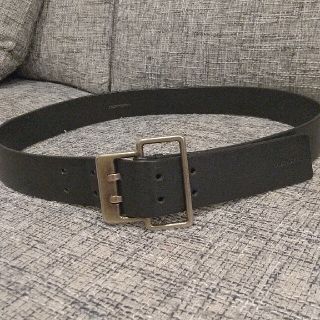 美品 DIOR HOMME Dバックル レザー スウェードベルト ベージュ 95