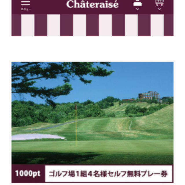 シャトレーゼ ゴルフセルフプレー券 - ゴルフ場