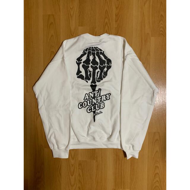 幅広type ANTI COUNTRY CLUB ロゴスウェット ACC - crumiller.com