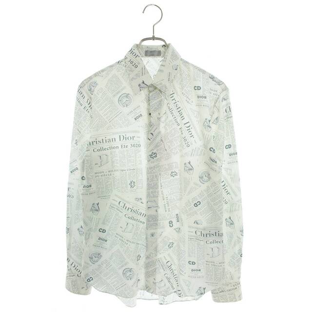 Dior - ディオール 20SS 013C502A4834 ニュースペーパー総柄シルク長袖