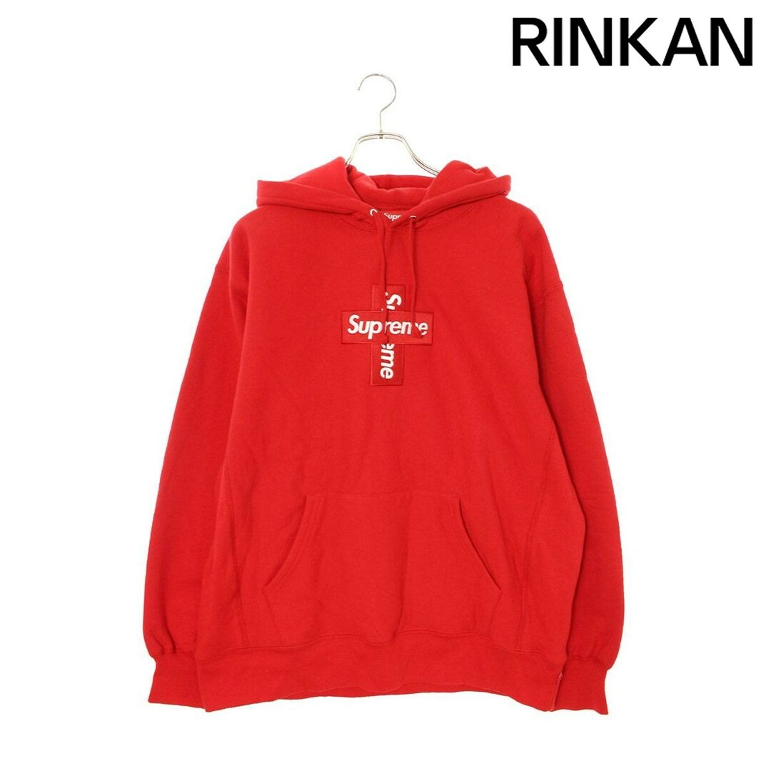 Supreme Cross Box Logo Hooded / ブラック / L