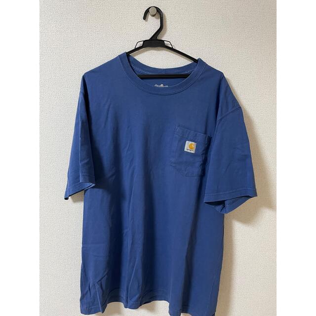 carhartt(カーハート)のcarhartt 青色 Tシャツ メンズのトップス(Tシャツ/カットソー(半袖/袖なし))の商品写真