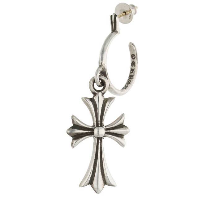 CHROME HEARTS クロムハーツ TINY CH CROSS タイニー CH クロス フープピアス シルバー