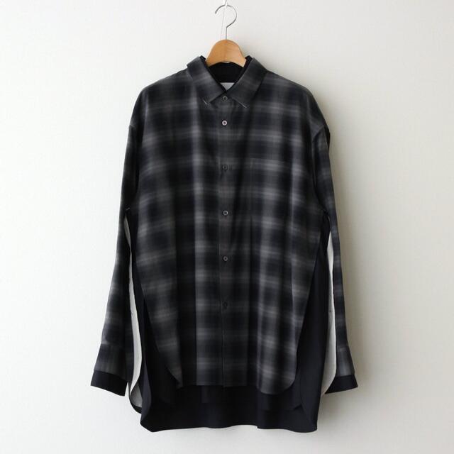 stein 22SS OVERSIZED LAYERED SHIRT