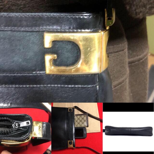 Gucci(グッチ)の【美品】☆70s OLD GUCCI  Vintage サイドGショルダーバッグ レディースのバッグ(ショルダーバッグ)の商品写真