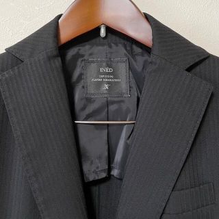 INED - 【超美品】イネド スカートスーツ 9 黒 ビジネス OL セレモニー