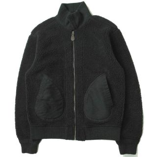 ダブルアールエル(RRL)のRRL ダブルアールエル 22SS FLEECE JACKET パイルフリースジャケット L BLACK Double RL ボア ジップアップ ブルゾン アウター【中古】【RRL】(ブルゾン)