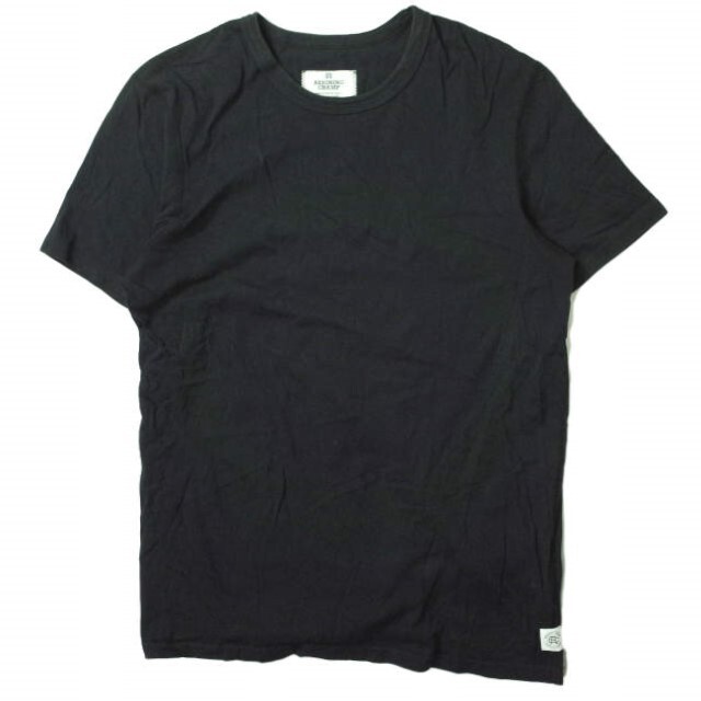 REIGNING CHAMP レイニングチャンプ カナダ製 S/S SET-IN TEE フラットシーマ クルーネックTシャツ M ブラック 半袖 トップス【中古】【REIGNING CHAMP】 メンズのトップス(Tシャツ/カットソー(半袖/袖なし))の商品写真