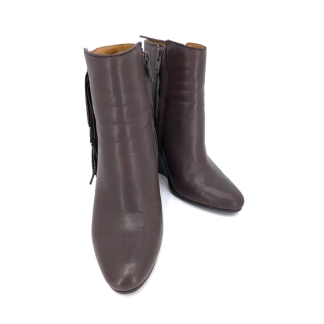 美品 SEE BY CHLOE シーバイクロエ ハラコ 本革 ブーツ 36.5-
