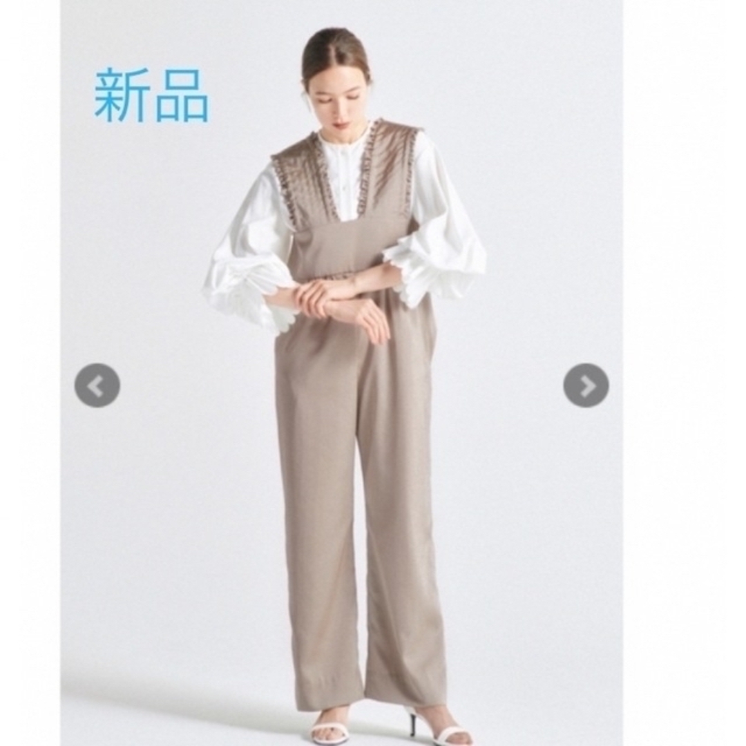 新品♡即発送♡yori サテンフリルサロペット リボン ヨリ サロペット