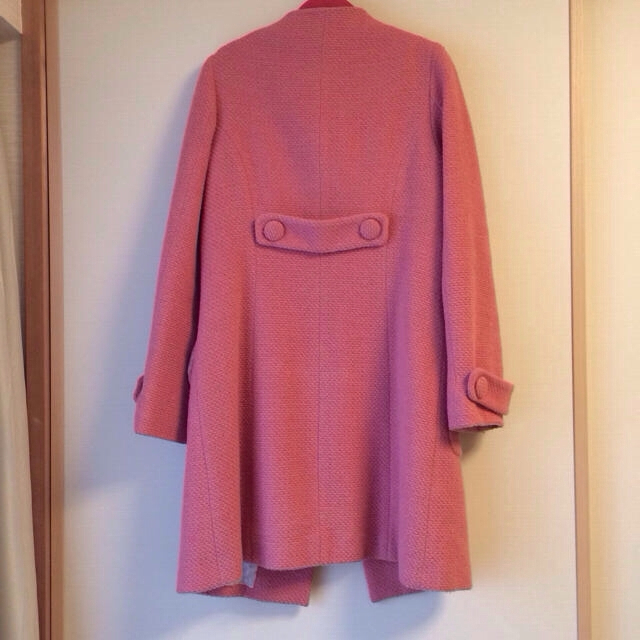 Apuweiser-riche(アプワイザーリッシェ)の可愛らしいピンクのコート♪ レディースのジャケット/アウター(ロングコート)の商品写真