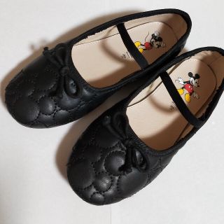 ザラキッズ(ZARA KIDS)のキルティング　バレエシューズ　18.5cm(フォーマルシューズ)