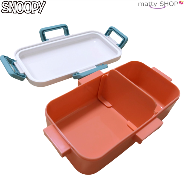 スヌーピー 1段ランチボックス カラフル インテリア/住まい/日用品のキッチン/食器(弁当用品)の商品写真