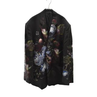 ラッドミュージシャン(LAD MUSICIAN)のLAD MUSICIAN ラッドミュージシャン 19AW 1B BIG JACKET FLOWER WOOL GABARDINE INKJET ビッグフラワー柄 インクジェット ウールギャバジンテーラードジャケット 2219-315 花柄 ブラック(テーラードジャケット)