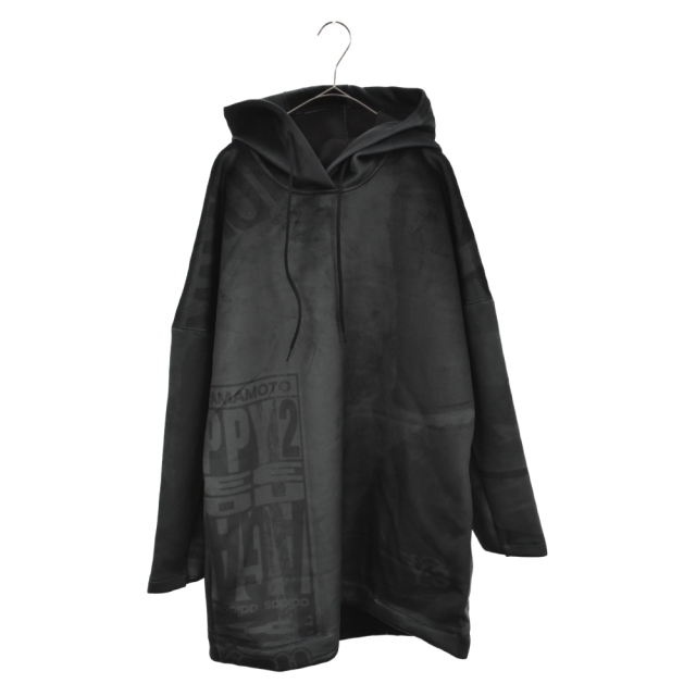 Y-3 ワイスリー 21AW VELVET SPACER ZINE ALLOVER PRINT HOODIE