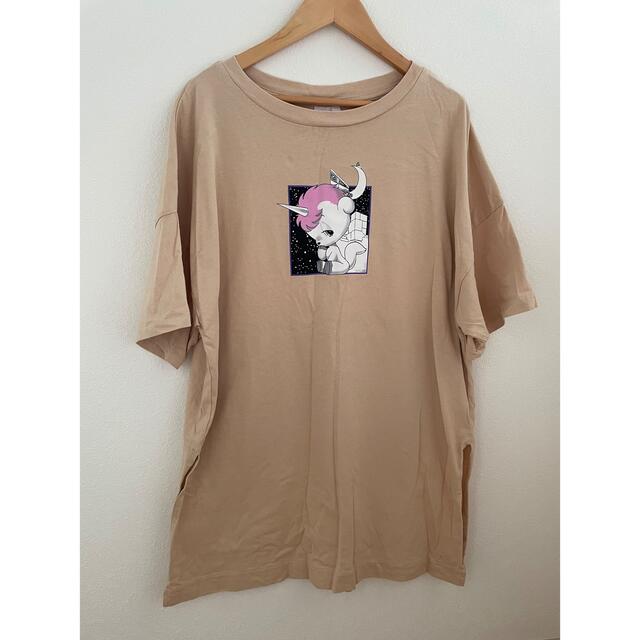 GU(ジーユー)のGU オーバーサイズT 5分袖TEZUKA OSAMU Sサイズ レディースのトップス(Tシャツ(半袖/袖なし))の商品写真