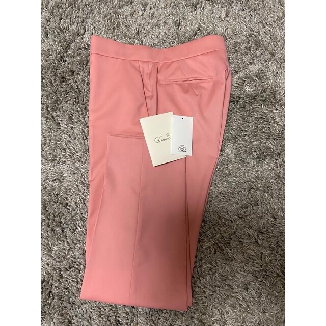 美品】Drawer ドゥロワー ウールギャバジンベーシックパンツ 36 ピンク
