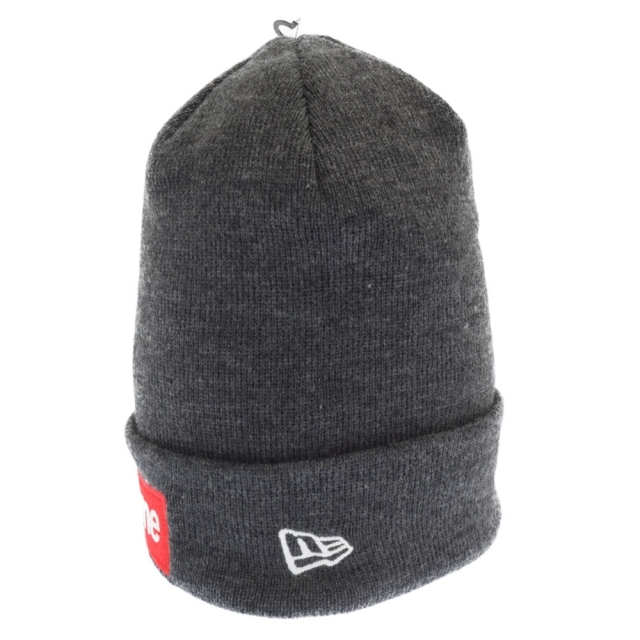 SUPREME シュプリーム 21AW New Era Box Logo Beanie ニューエラ ボックス ロゴビーニー ニットキャップ チャコールグレー