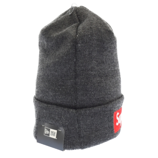 SUPREME シュプリーム 21AW New Era Box Logo Beanie ニューエラ ボックス ロゴビーニー ニットキャップ  チャコールグレー