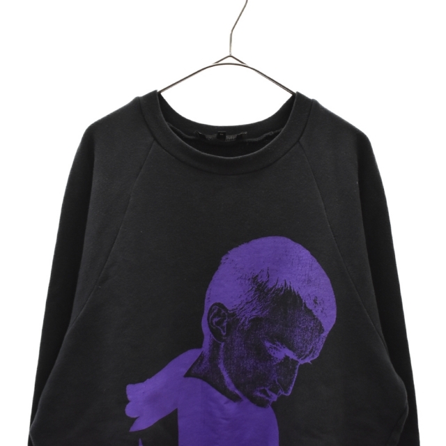 RAF SIMONS(ラフシモンズ)のRAF SIMONS ラフシモンズ 05AW Poltergeist期 Peter de Potter with Robbie Snelders Sweatshirt オーバーサイズクルーネックスウェットトレーナー ブラック/パープル メンズのトップス(スウェット)の商品写真