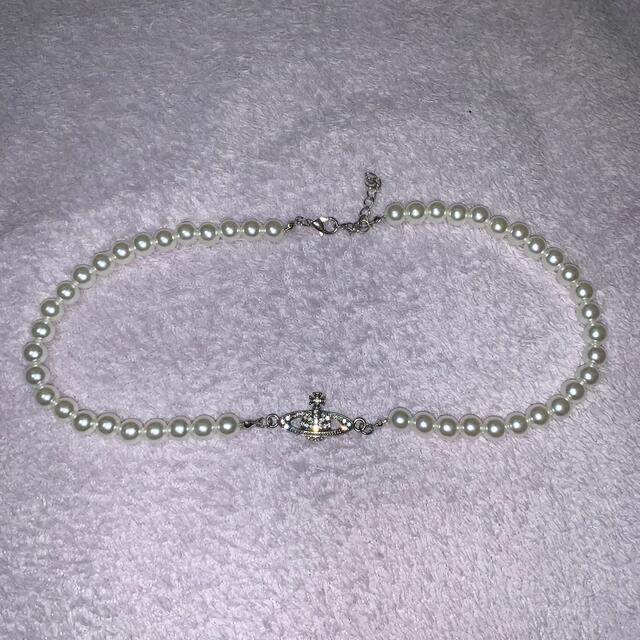 Vivienne風 パールネックレス レディースのアクセサリー(ネックレス)の商品写真
