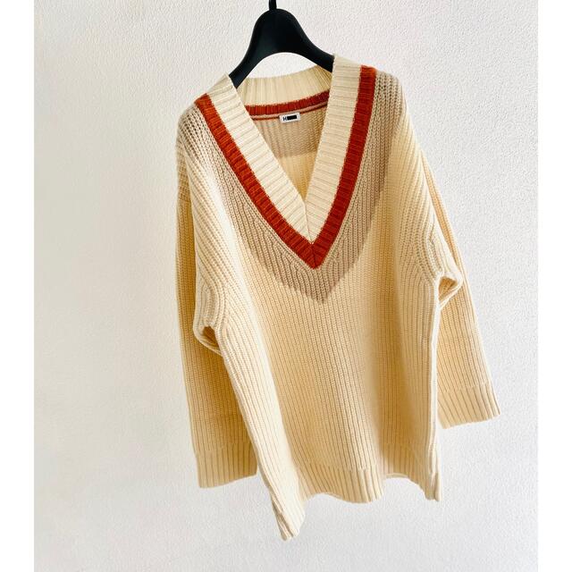 ＜H＞RIB TILDEN KNIT PULLOVER/ニット