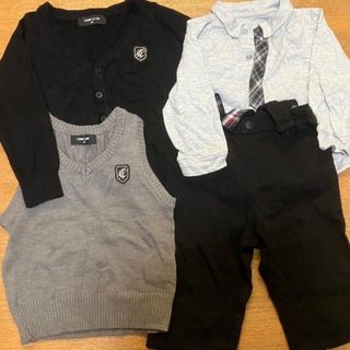 コムサイズム(COMME CA ISM)の【バラ売り可】子供　男の子　フォーマル4点セット　90   コムサイズム(ドレス/フォーマル)