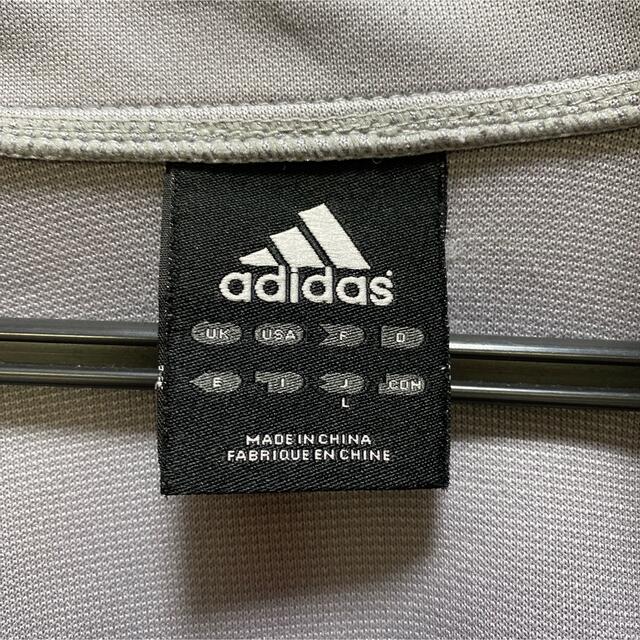 adidas(アディダス)のadidas トラックジャケット 古着 ロゴ Lサイズ メンズのトップス(ジャージ)の商品写真