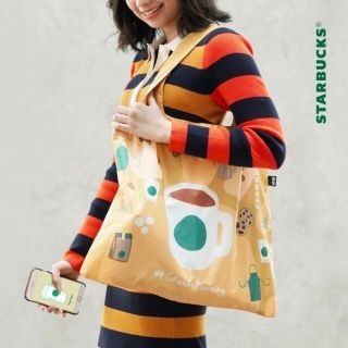 スターバックスコーヒー(Starbucks Coffee)のStarbucks X Loqi スターバックス エコバッグ 海外期間限定商品(エコバッグ)