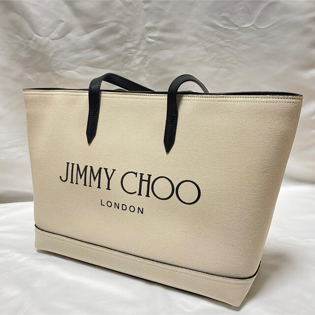 JIMMY CHOO(ジミーチュウ)の【新品】Jimmy Choo CANVAS LOGOトートバッグ レディースのバッグ(トートバッグ)の商品写真