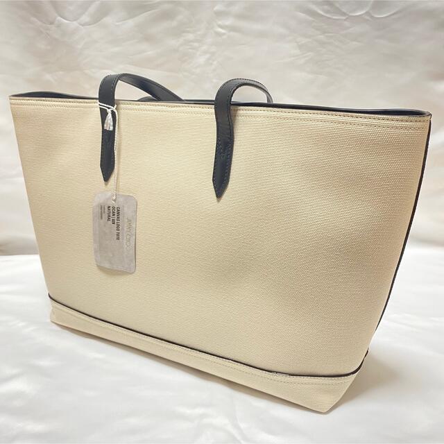 JIMMY CHOO(ジミーチュウ)の【新品】Jimmy Choo CANVAS LOGOトートバッグ レディースのバッグ(トートバッグ)の商品写真