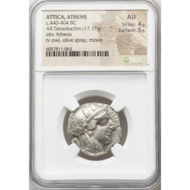 440-404 NGC AU 古代 ギリシャ 銀貨 アンティーク コイン