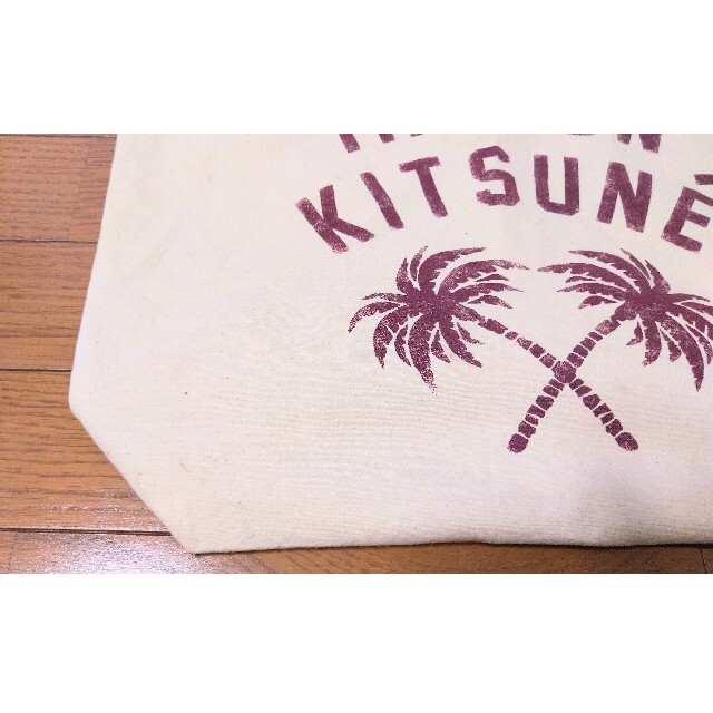 MAISON KITSUNE'(メゾンキツネ)の中古 MAISON KITSUNE メゾンキツネ トートバッグ キャンバス レディースのバッグ(トートバッグ)の商品写真