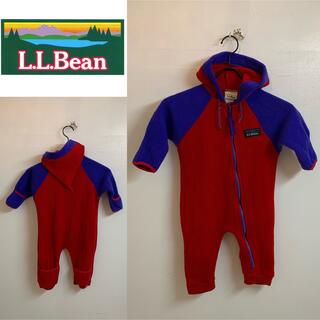 L.L.Bean - L.L.Bean VINTAGE USA製 フリース ロンパース 6-12MOS
