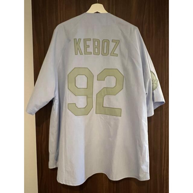 keboz PEACH SKIN BASEBALL SHIRT