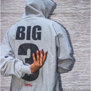 テル様専用　SAPEur BIG3フーディ希少品XXL  グレー(パーカー)