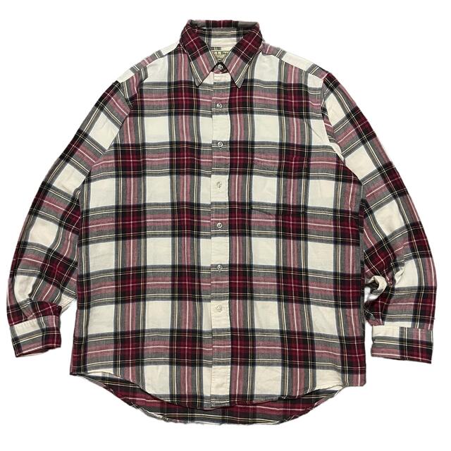L.L.Bean - 古着 USA製 L.L.BEAN フランネルシャツ ネルシャツ の通販
